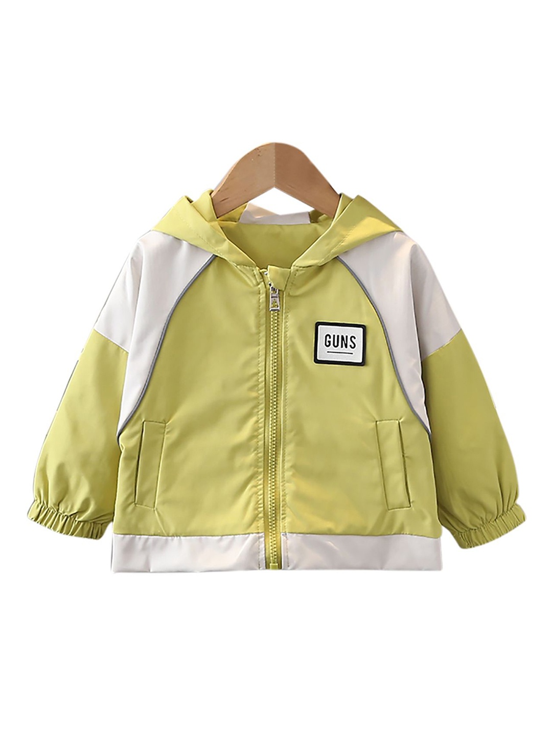

StyleCast x Revolte Unisex Kids Colourblocked Lightweight Outdoor Sporty Jacket, Yellow