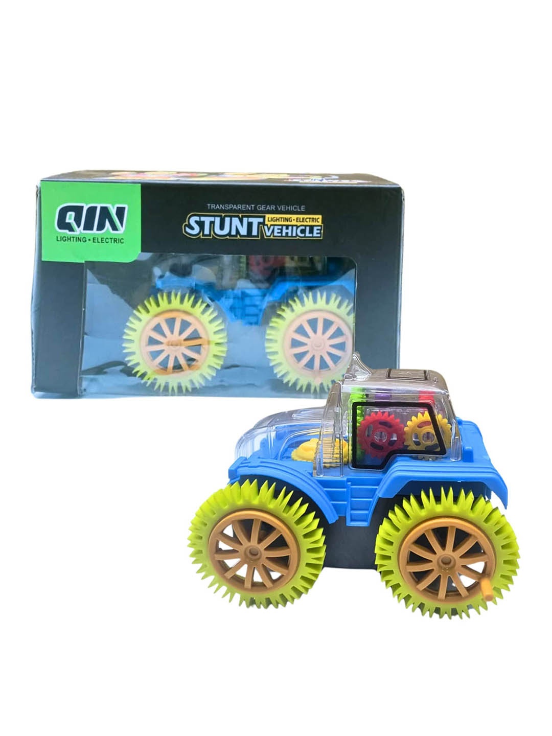 

PLANET of Toys Kids Durable Stunt Vehicle With Music & Lights, Blue