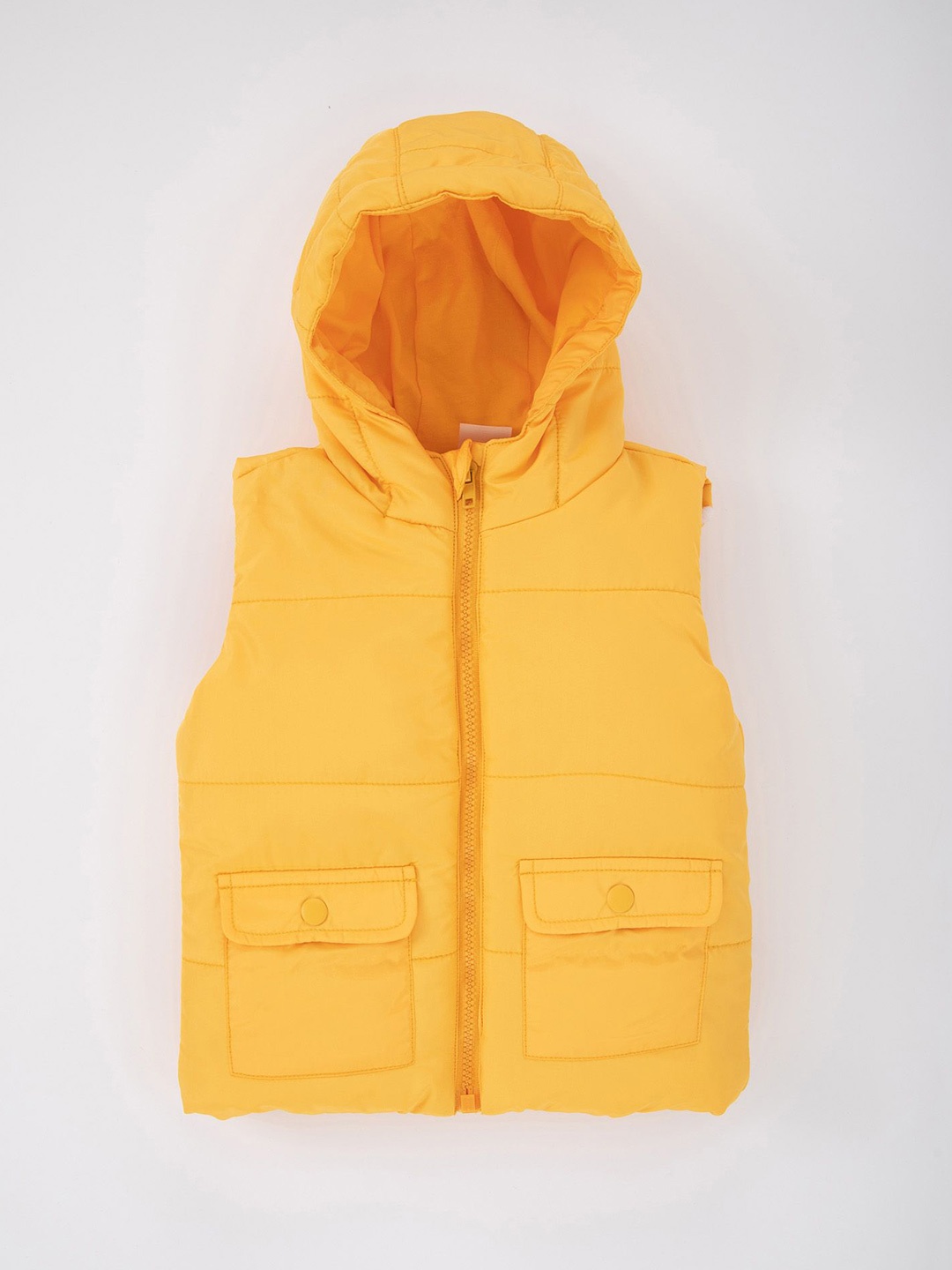 

DeFacto Sleeveless Hooded Jacket, Yellow