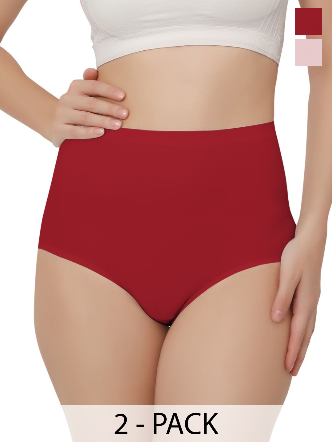 

Bella Voste Pack Of 2 Tummy control Shapewear, Pink