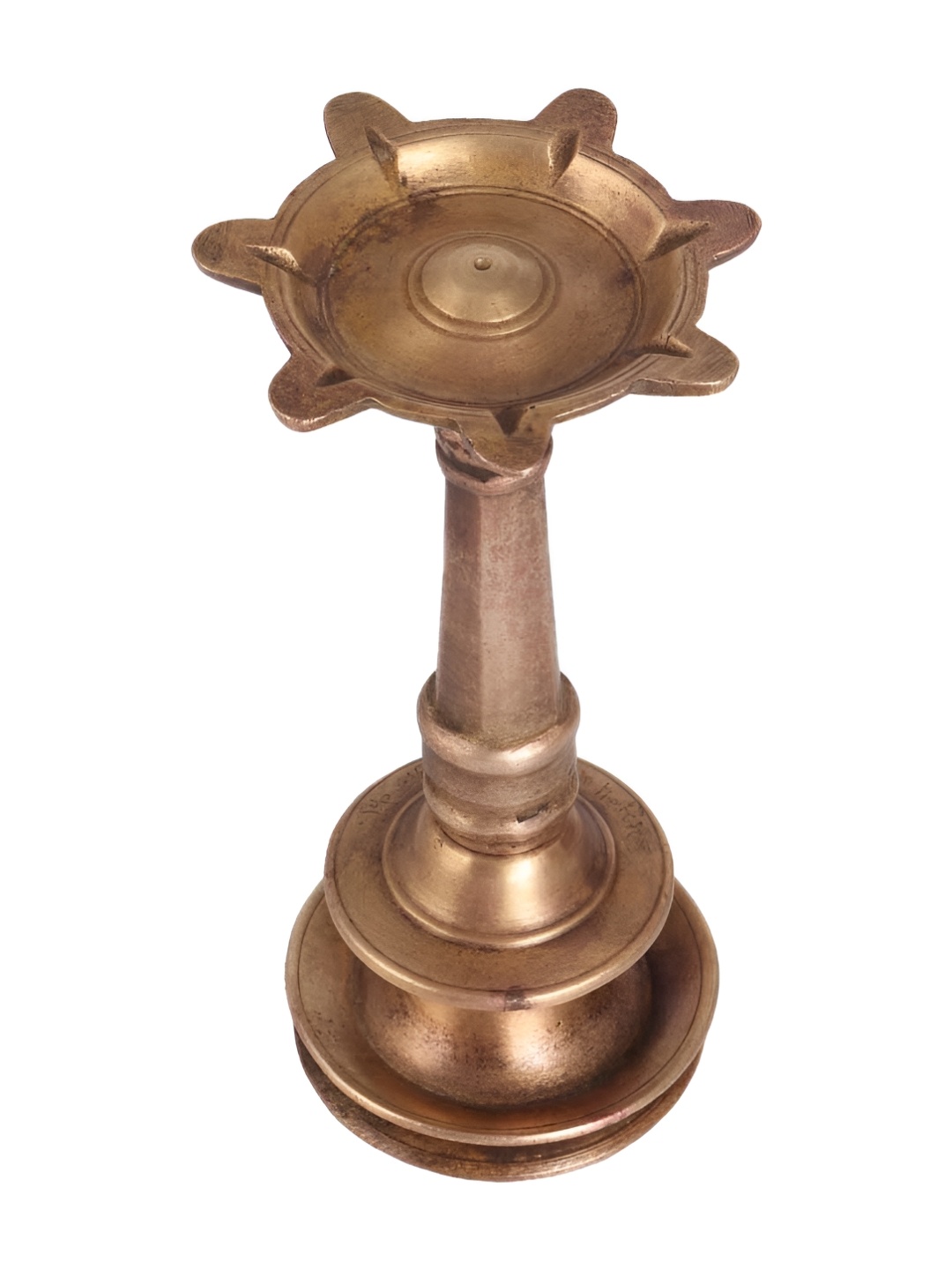 

Indianshelf GoldToned and Black Textured Diwali Oil Diya, Gold