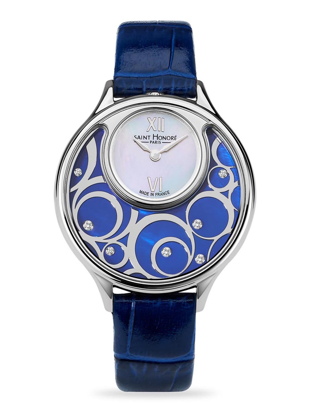 

SAINT HONORE PARIS Women Dauphine Women Embellished Analogue Watch H-SH-DP710014-1YRNAF, Blue