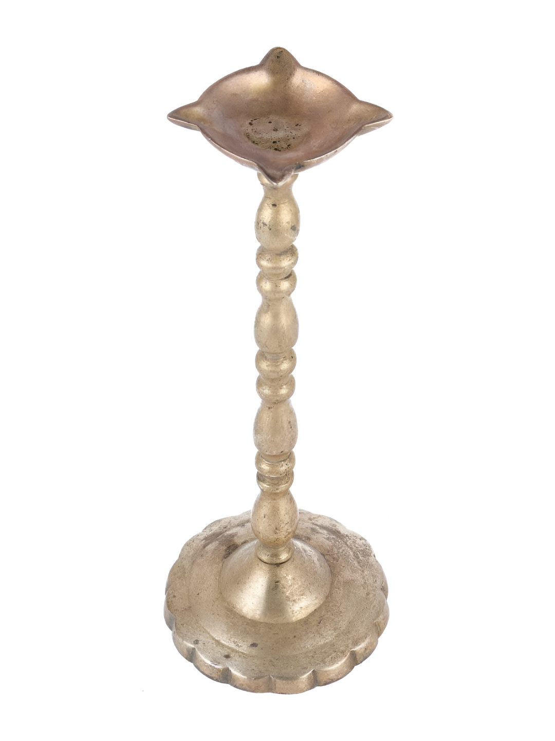 

Indianshelf Gold Toned Textured Brass Pooja Diya