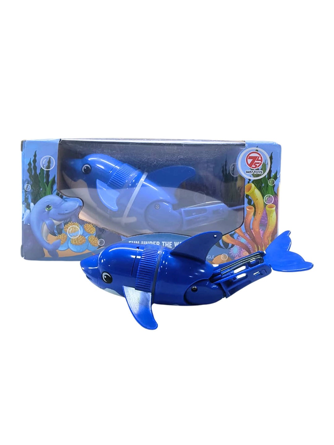 

PLANET of Toys Kids Electric Rollover Dolphin, Blue