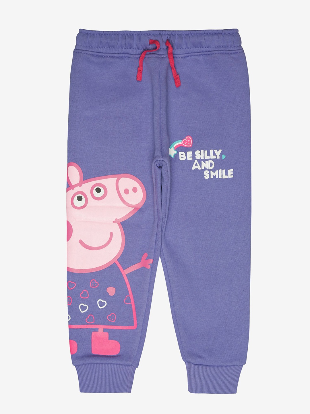 

Bodycare Kids Girls Peppa Pig Printed Mid Rise Joggers, Lavender