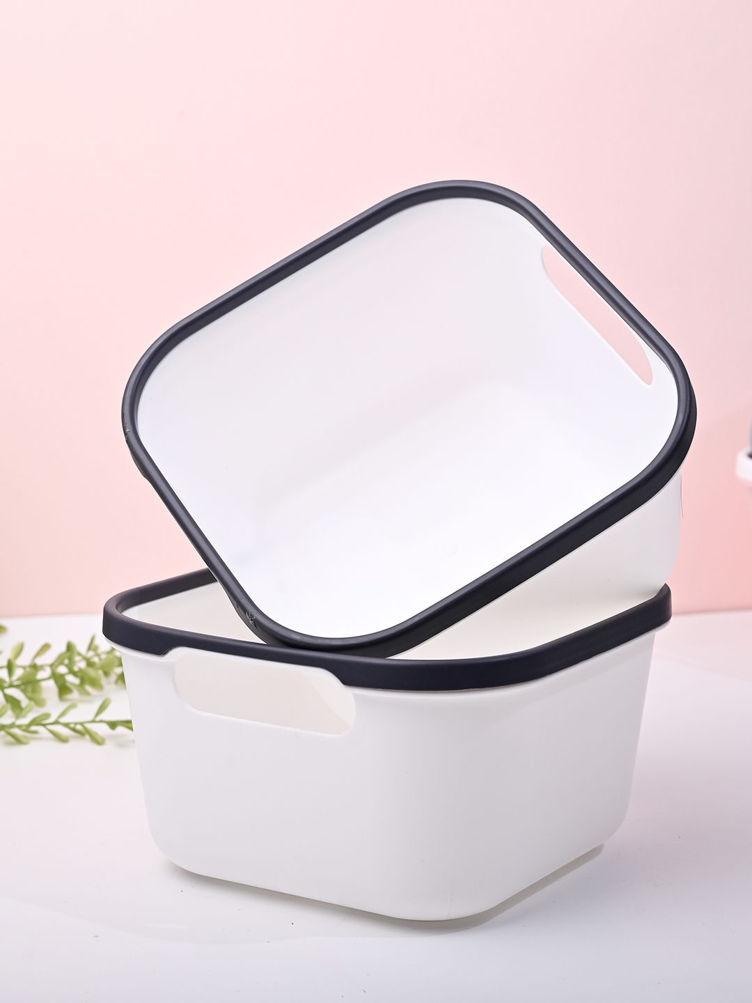 

MARKET99 White & Black 2 Pieces Multi-Utility Organisers