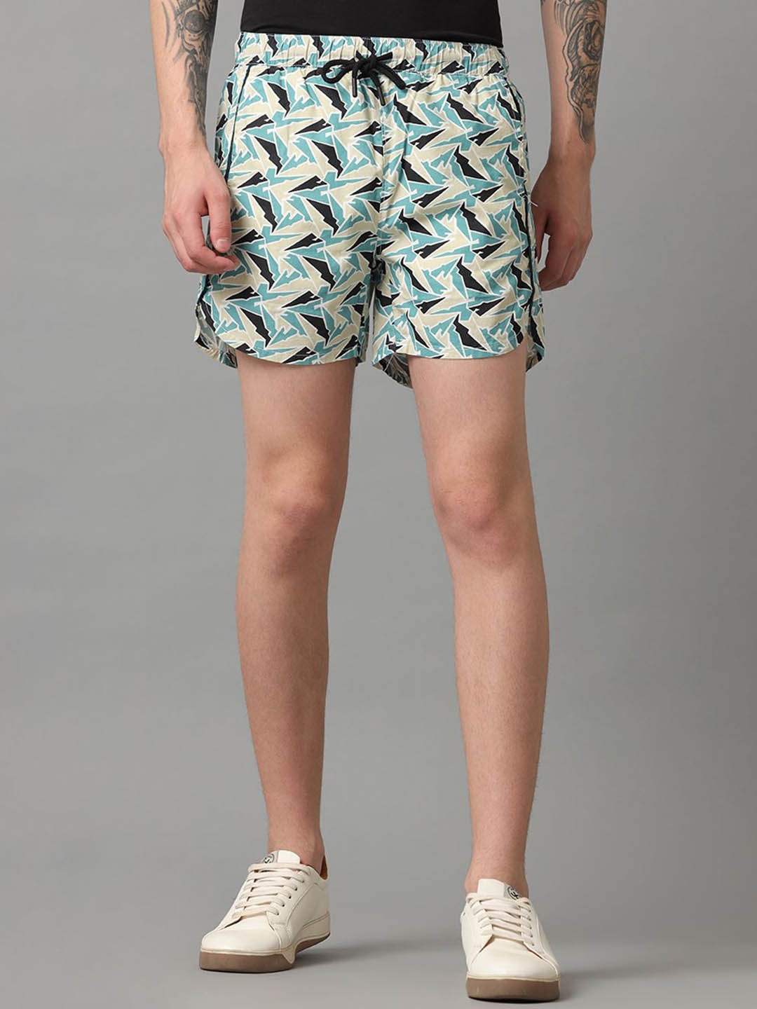 

Voi Jeans Printed Pure Cotton BoxerVOST8029, Green