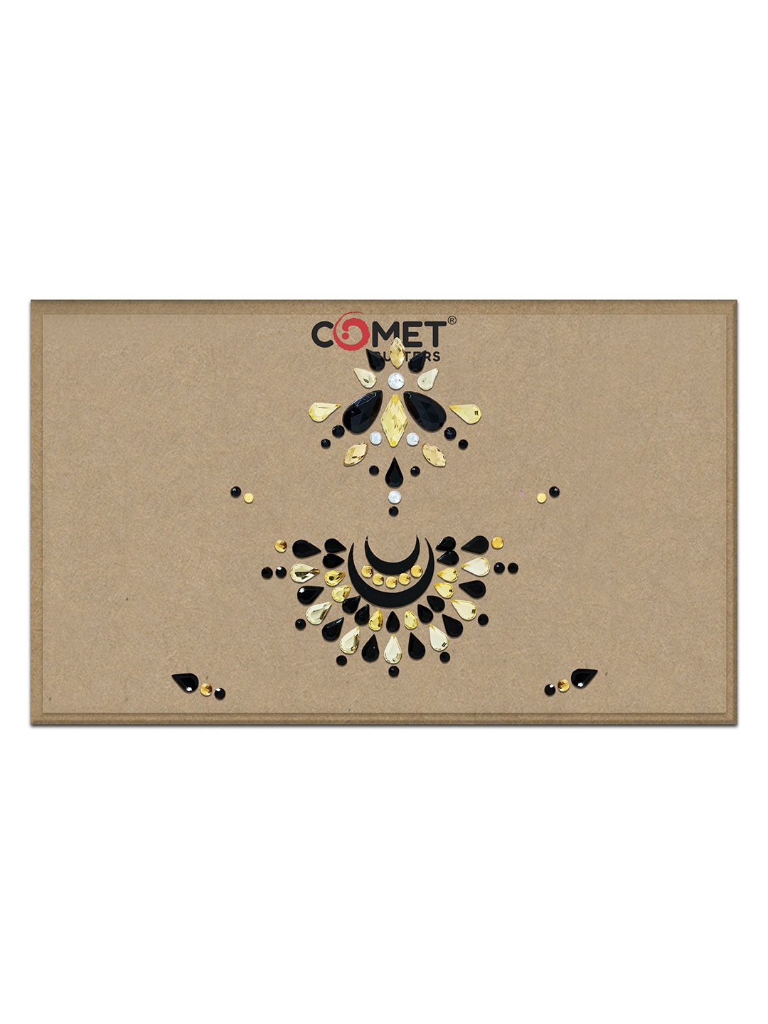 

Comet Busters Face Jewels Party Temporary Sticker Bindi, Multi