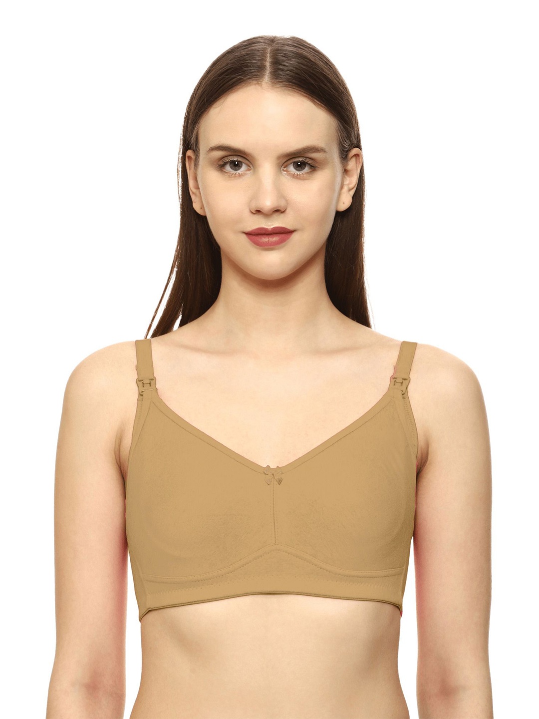 

Anoma Women Full Coverage Maternity Bra, Beige