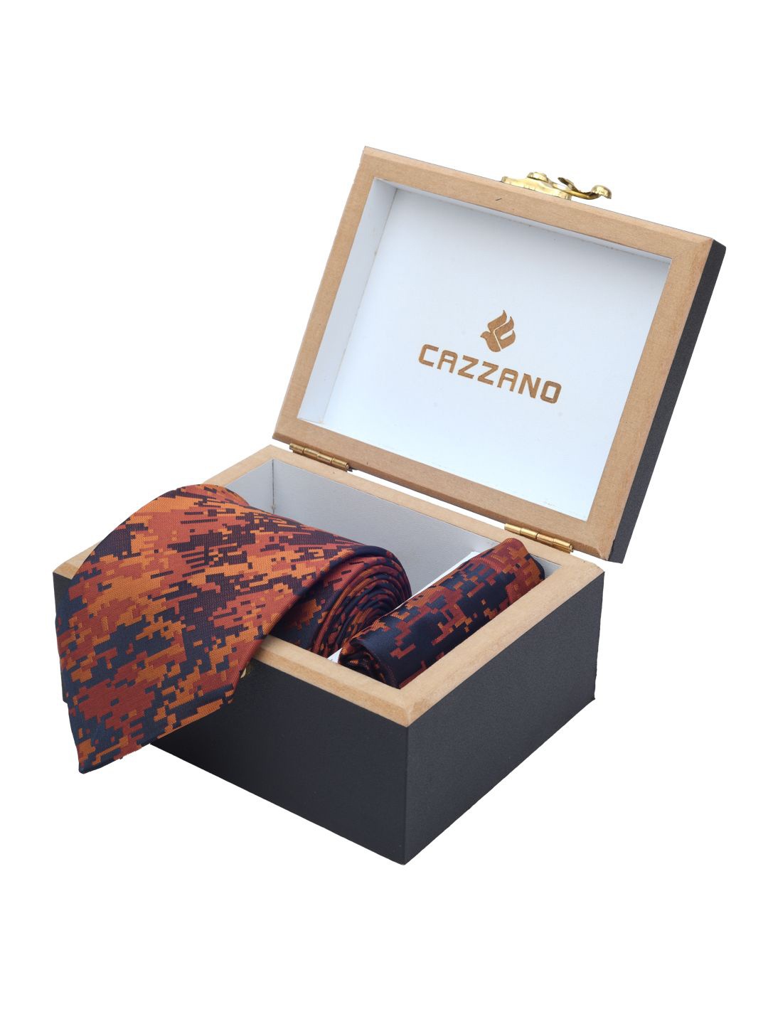 

Cazzano Men Accessory Gift Set of, Orange