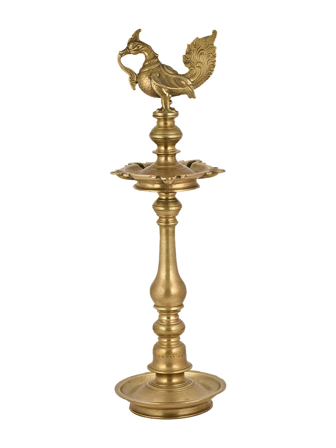 

Indianshelf Gold Toned Textured Brass Pooja Diya