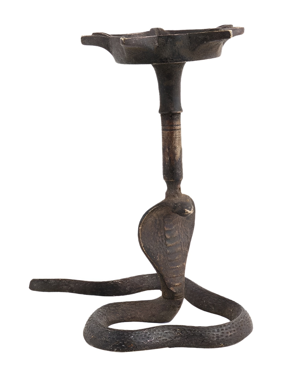 

Indianshelf Bronze Toned Textured Brass Pooja Diya