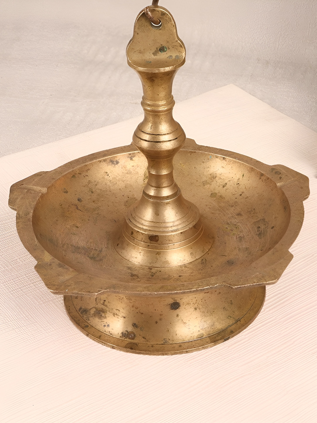 

Indianshelf Gold-Toned Brass Hanging Deepam