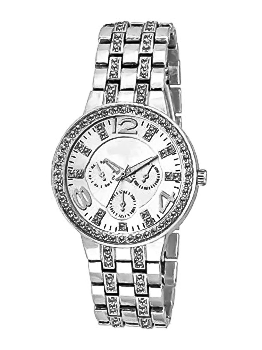 

VAGHBHATT Women Dial & Stainless Steel Straps Analogue Automatic Watch Watch-D5-S02, Silver