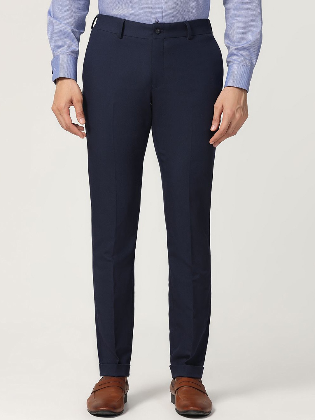 

Blackberrys Men Slim Fit Trousers, Navy blue