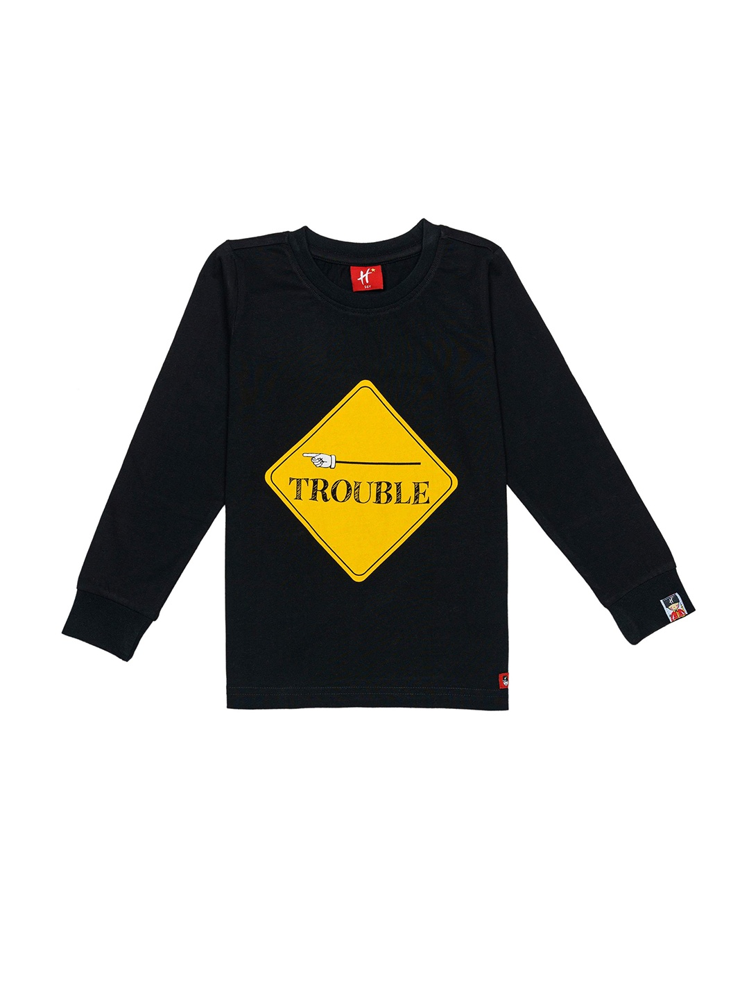 

H By Hamleys Boys Typography Printed Sweatshirt, Black