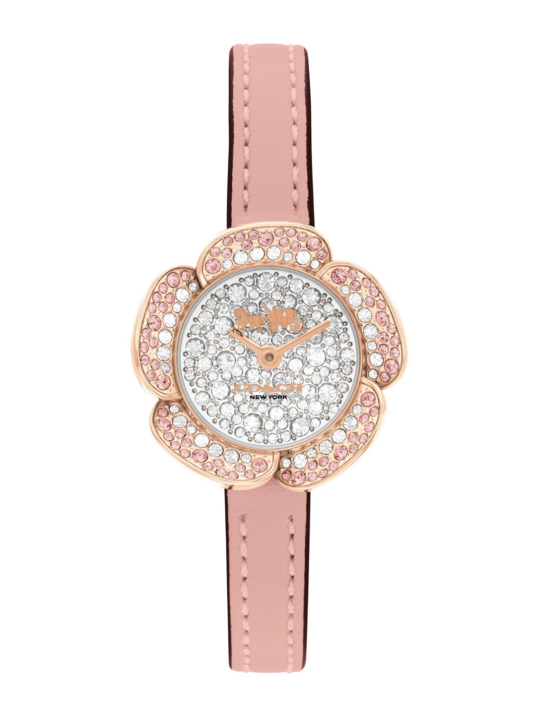

Coach Women Embellished Tearose Analogue Watch 14504323, Gold