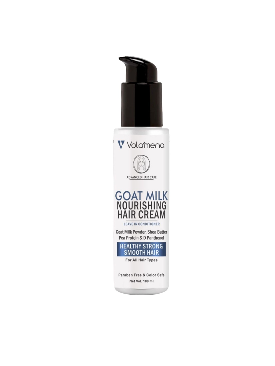 

Volamena Goat Milk Nourishing Hair Cream For Strong Hair 100 ml, Off white