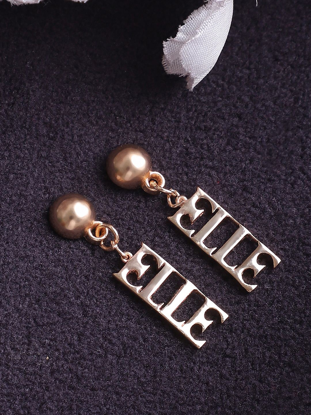 

ELLE Contemporary Drop Earrings, Gold