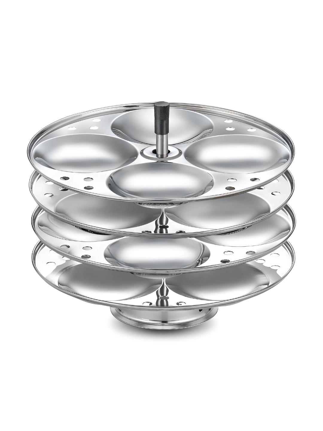 

JUDGE By Prestige Silver-Toned Stainless Steel Easy to Clean Idli Maker