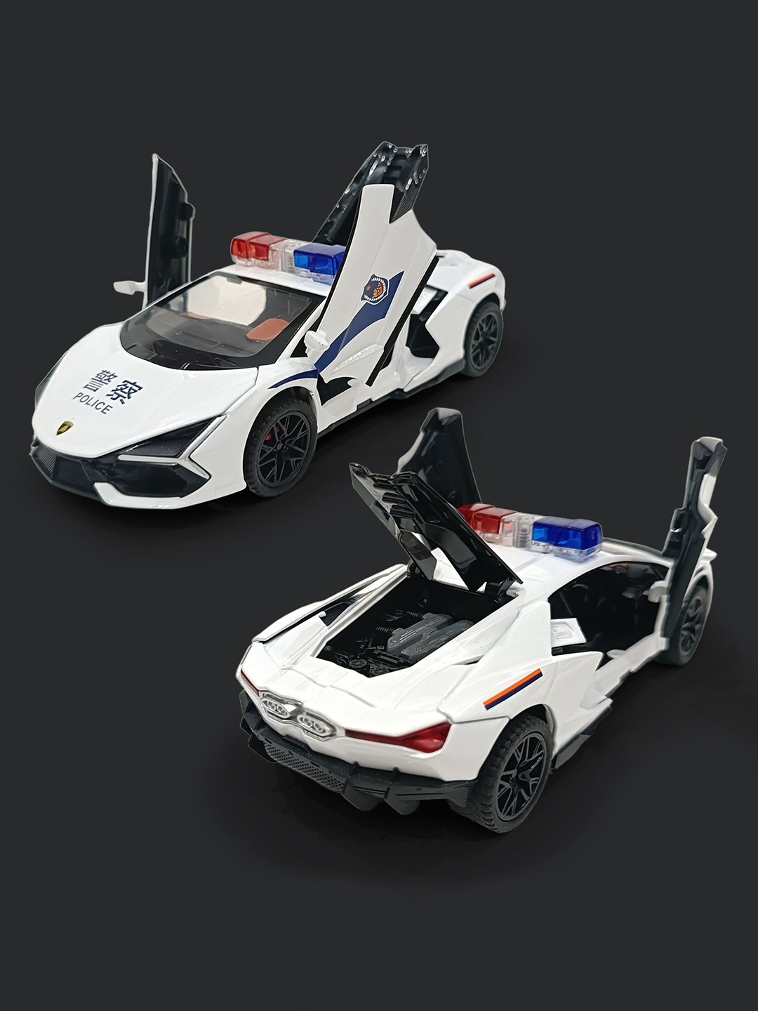 

PLANET of Toys Lamborghini Police Car With Sound & Light, White