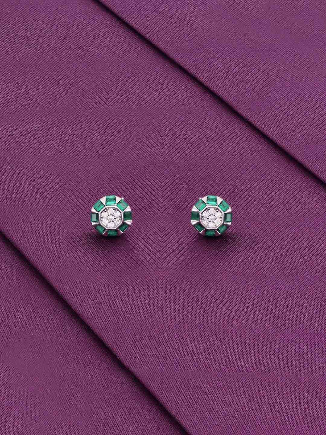 

KAI JEWEL Rhodium-Plated Sterling Silver Cubic Zirconia Studs