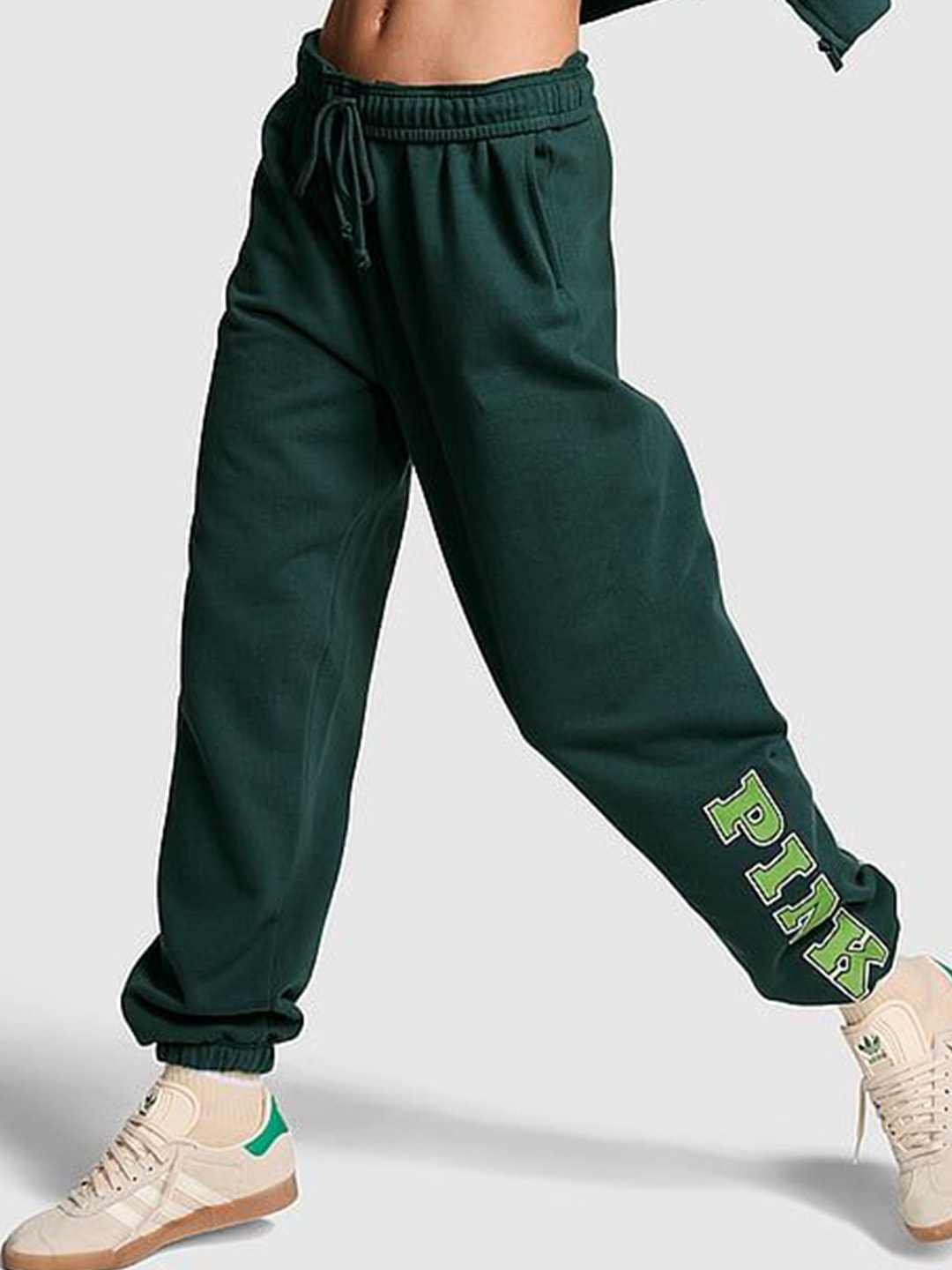 

Victoria's Secret PINK Relaxed-Fit High-Rise Lounge Pants, Green