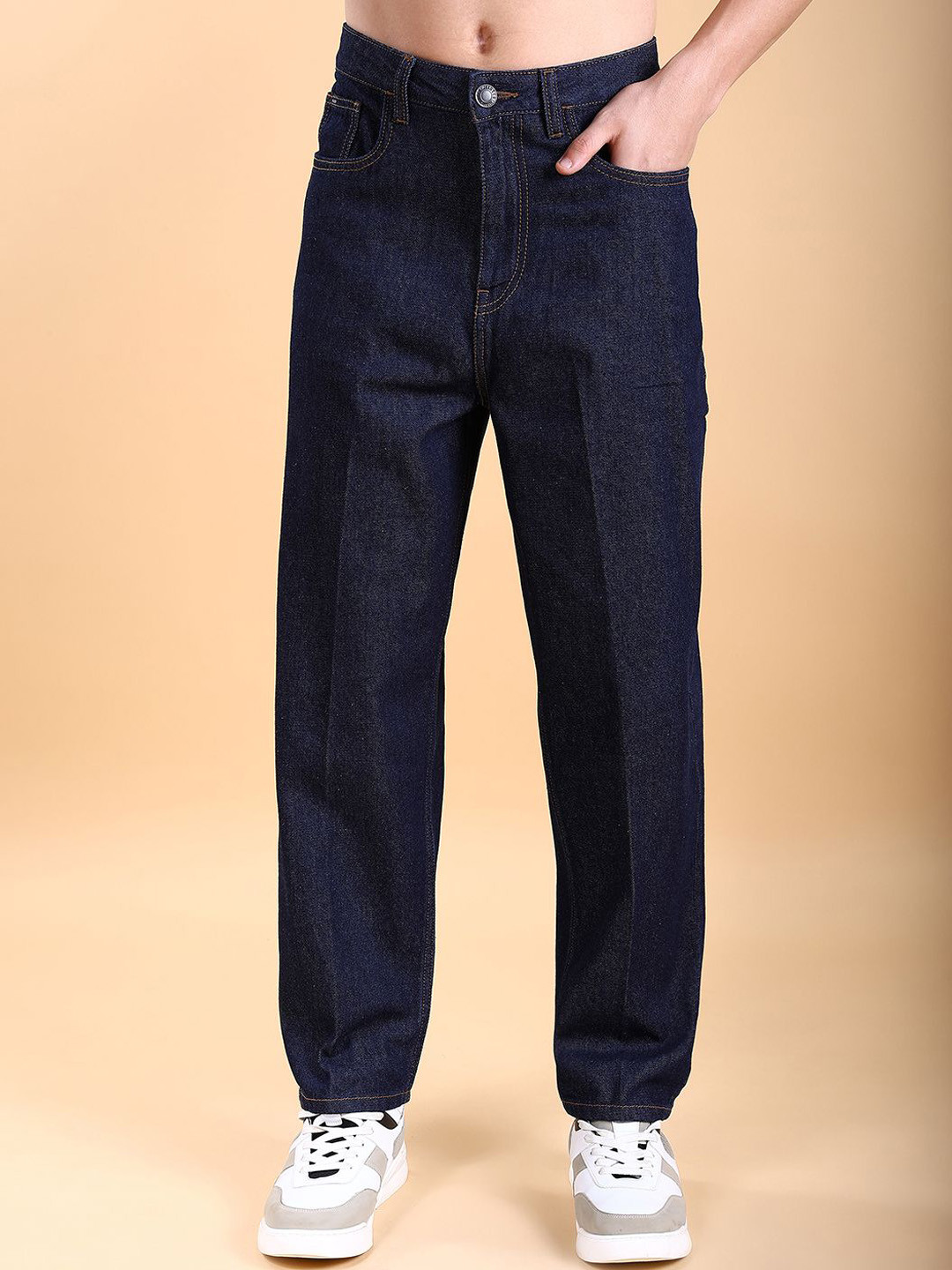 

HIGHLANDER Men Straight Fit Light Fade Jeans, Blue