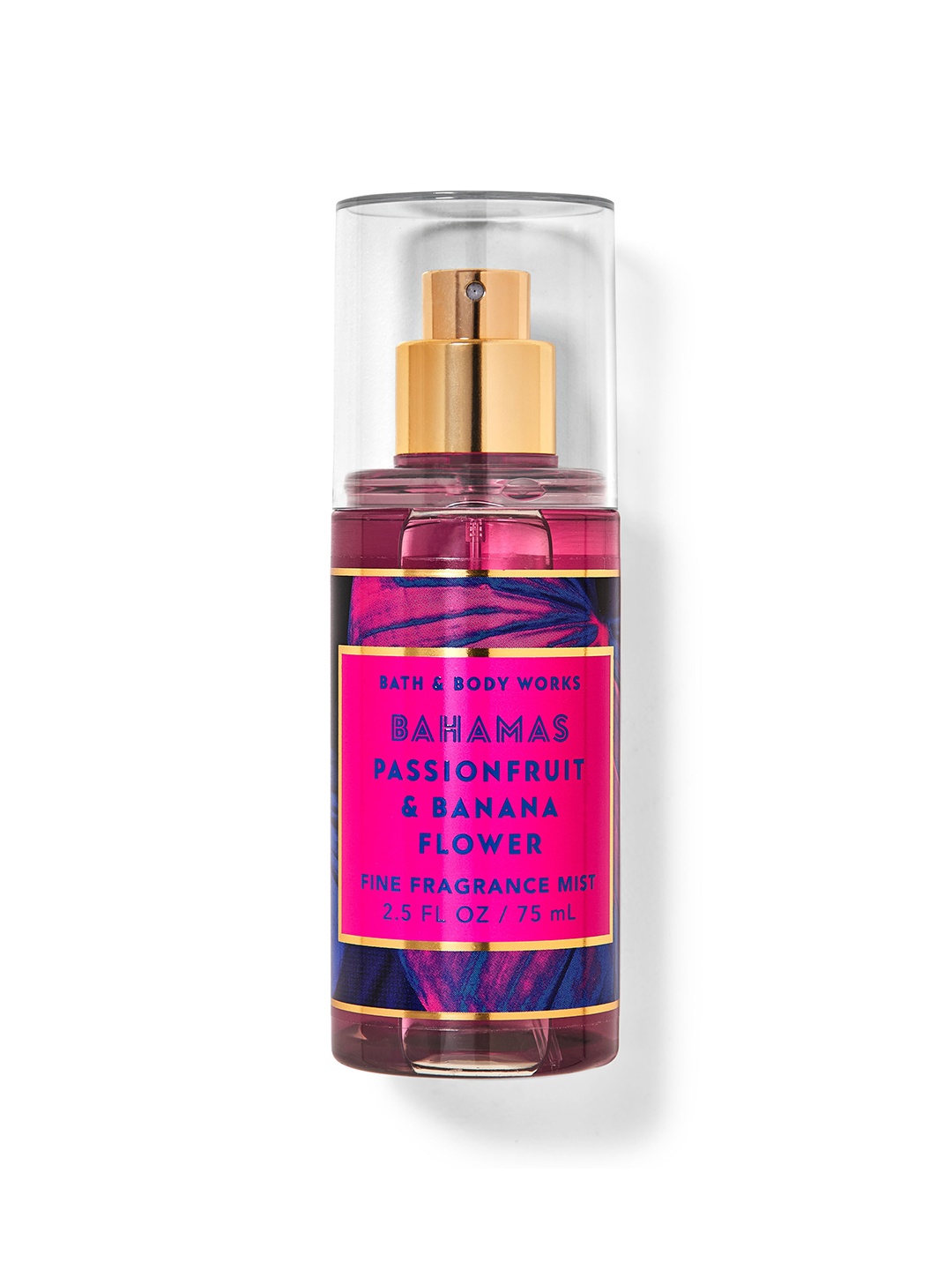 

Bath & Body Works Bahamas Passionfruit & Banana Flower Mini Fine Fragrance Mist - 75 ml, Pink