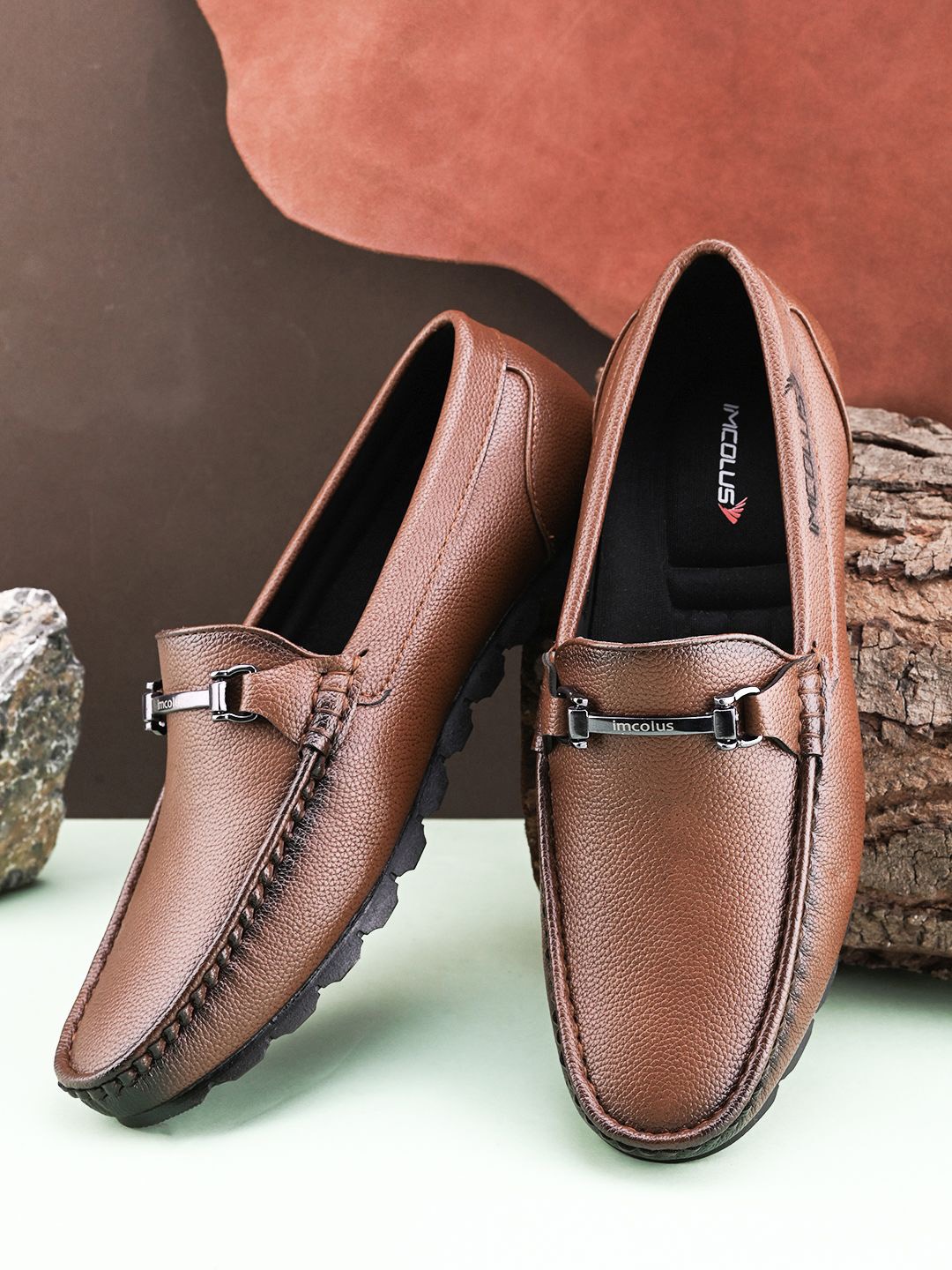 

IMCOLUS Men Loafers, Tan