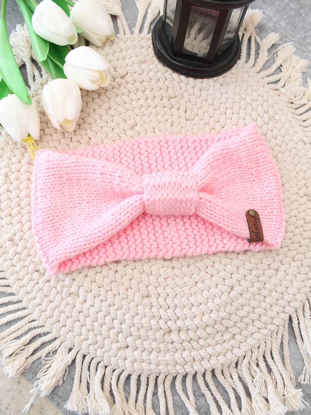 

Velvery Women Chill Wrap Headband, Pink