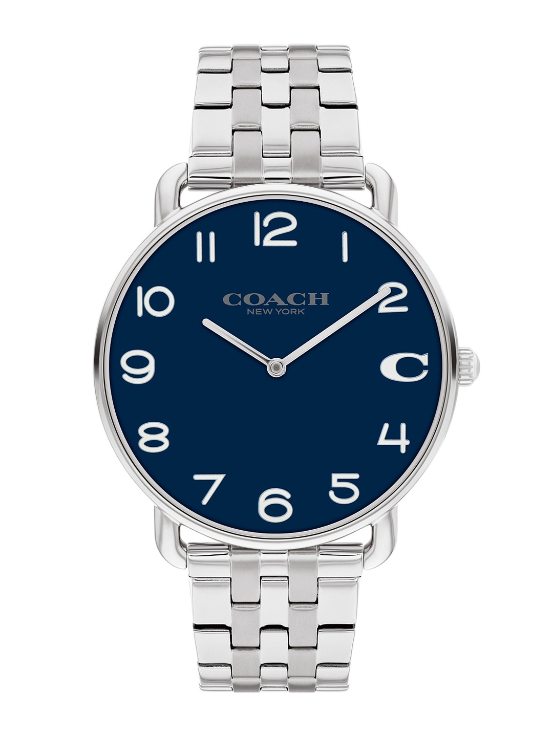 

Coach Men Elliot Bracelet Style Straps Analogue Watch 14602667, Navy blue