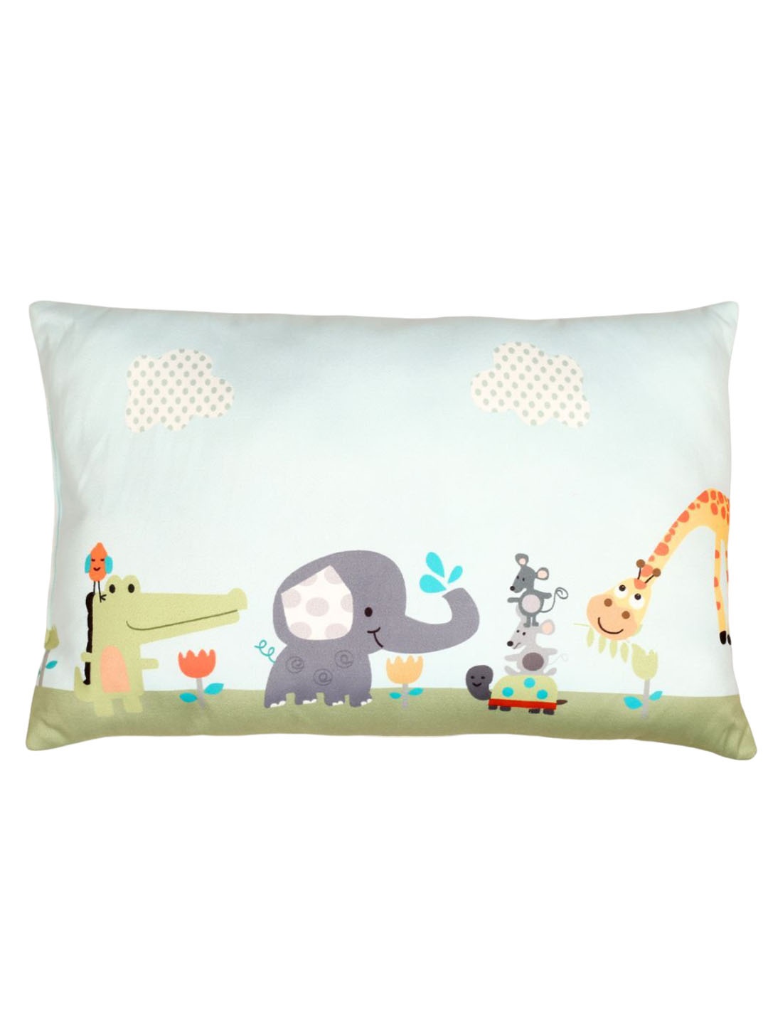 

NEW COMERS Infants Printed Baby Pillow, Blue