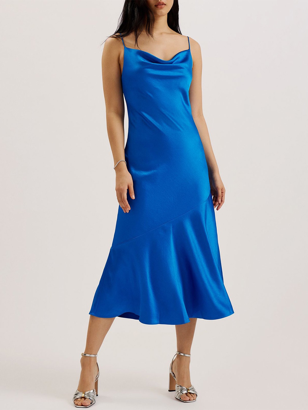 

Ted Baker Women Solid Midi Dress, Blue