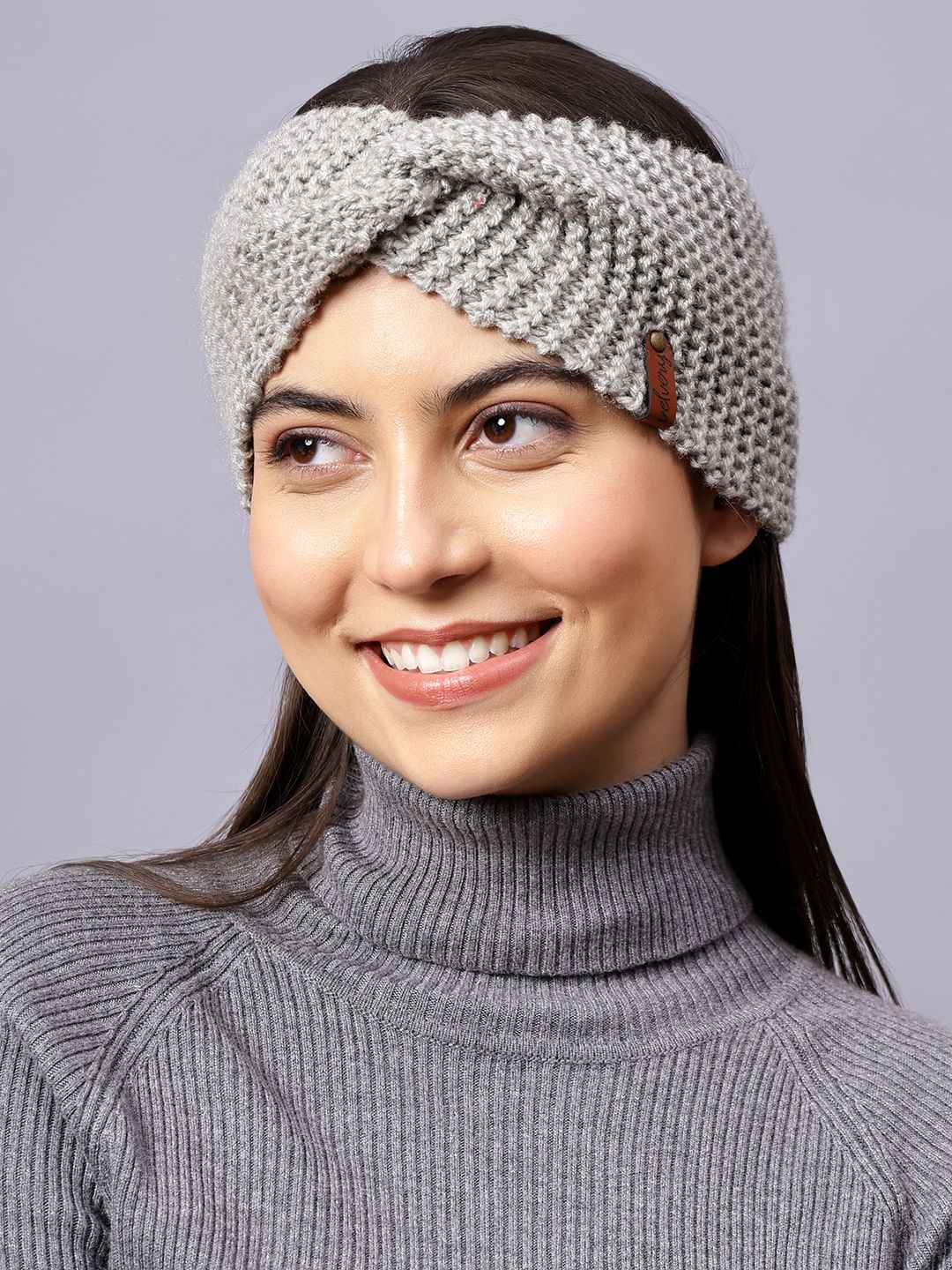 

Velvery Women Chill Wrap Headband, Grey