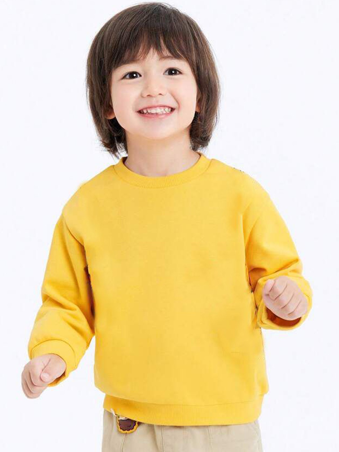 

TABADTOD Unisex Kids Hooded Sweatshirt, Yellow
