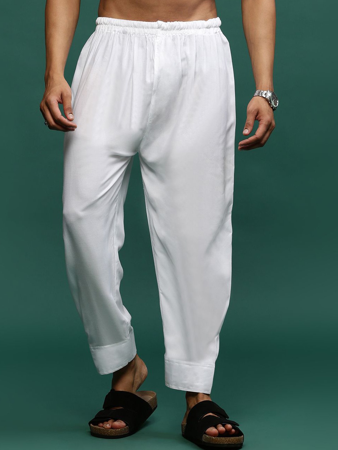 

Sangria Men Mid Rise Patiala Salwar, White