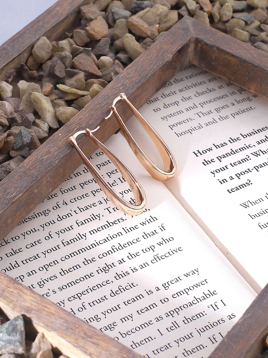

ELLE Gold-Plated Contemporary Drop Earrings