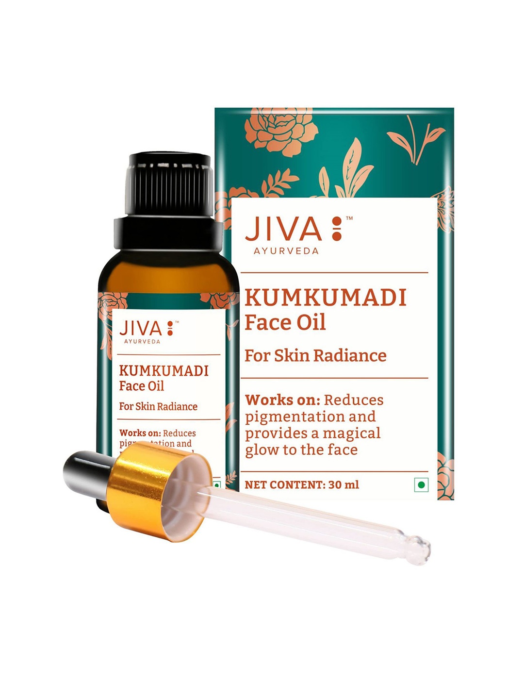 

Jiva Ayurveda Kumkumadi Face Oil For Skin Radiance - 30 ml, Brown