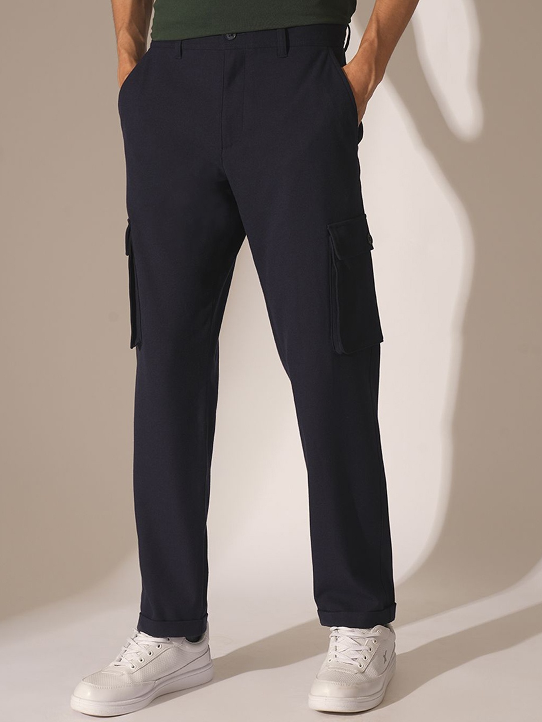 

SELECTED Men Cargos Trousers, Navy blue