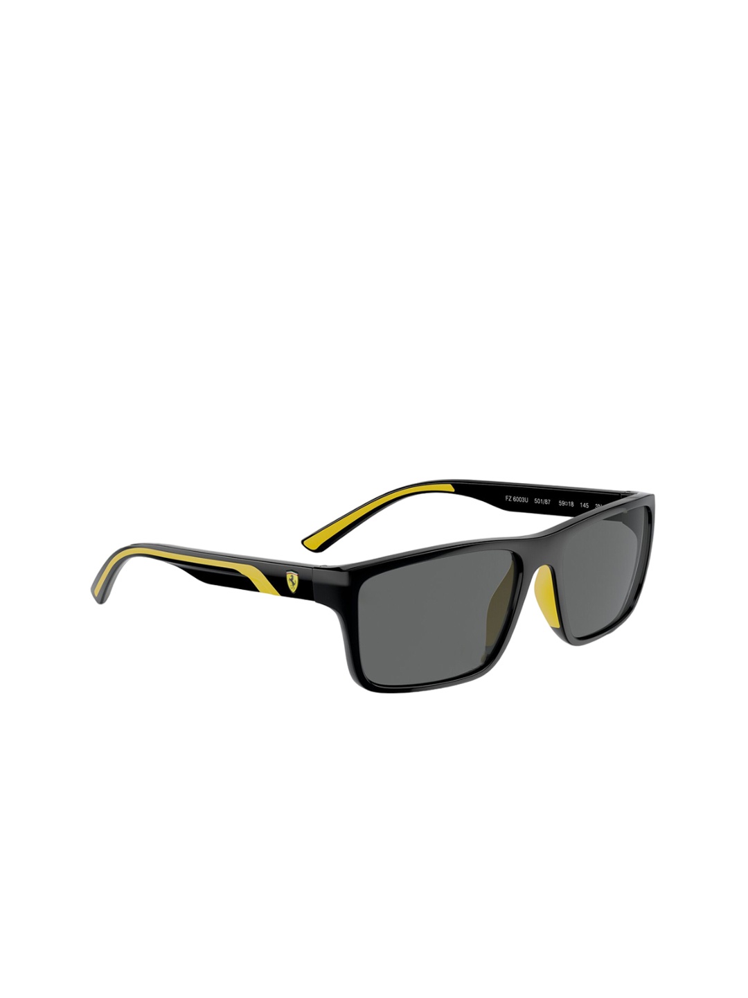 

Ferrari Scuderia Men Rectangle Sunglasses with UV Protected Lens, Grey