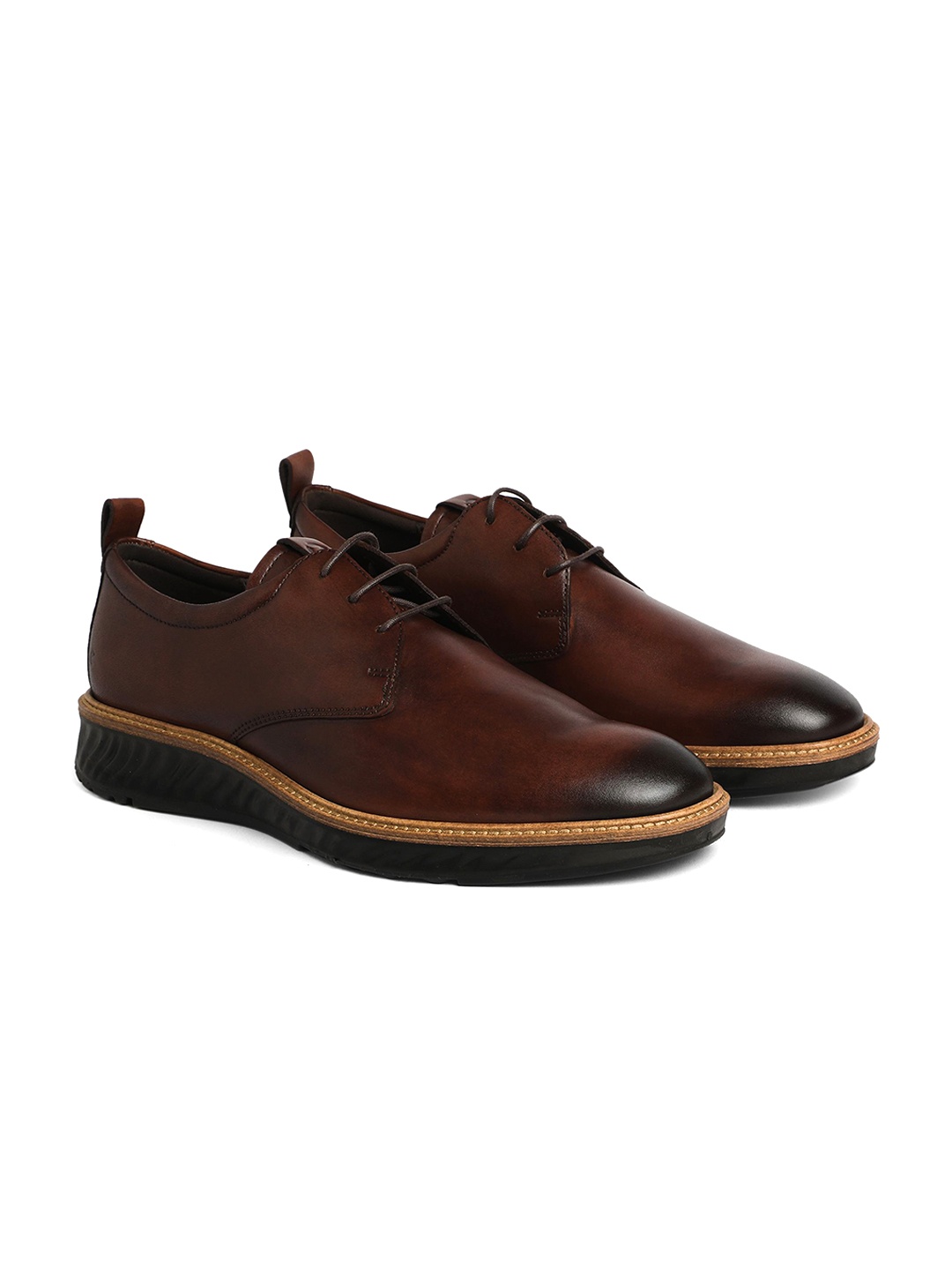 

ECCO Men Leather Formal Derbys, Brown