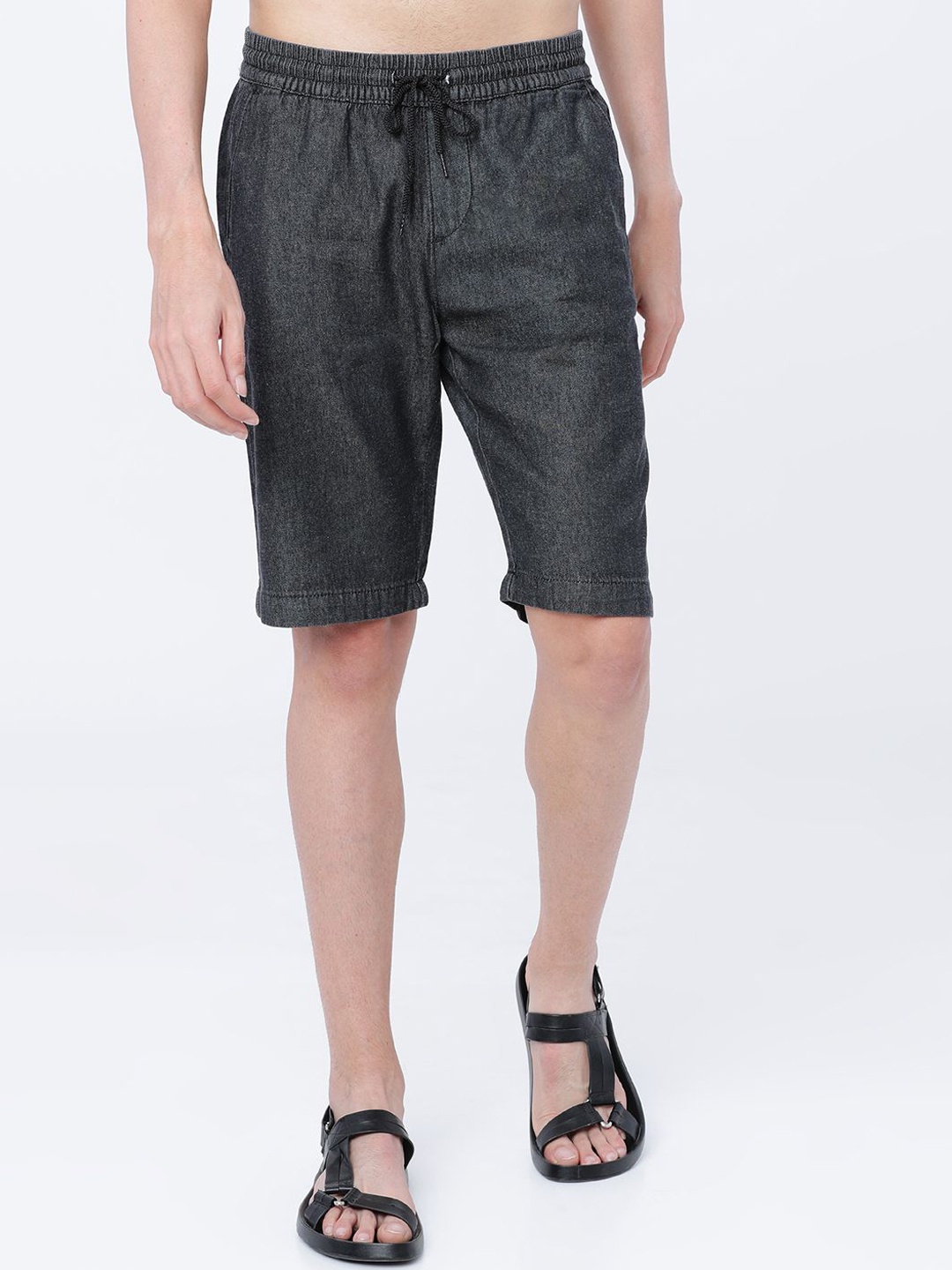 

HIGHLANDER Men Slim Fit Shorts, Black