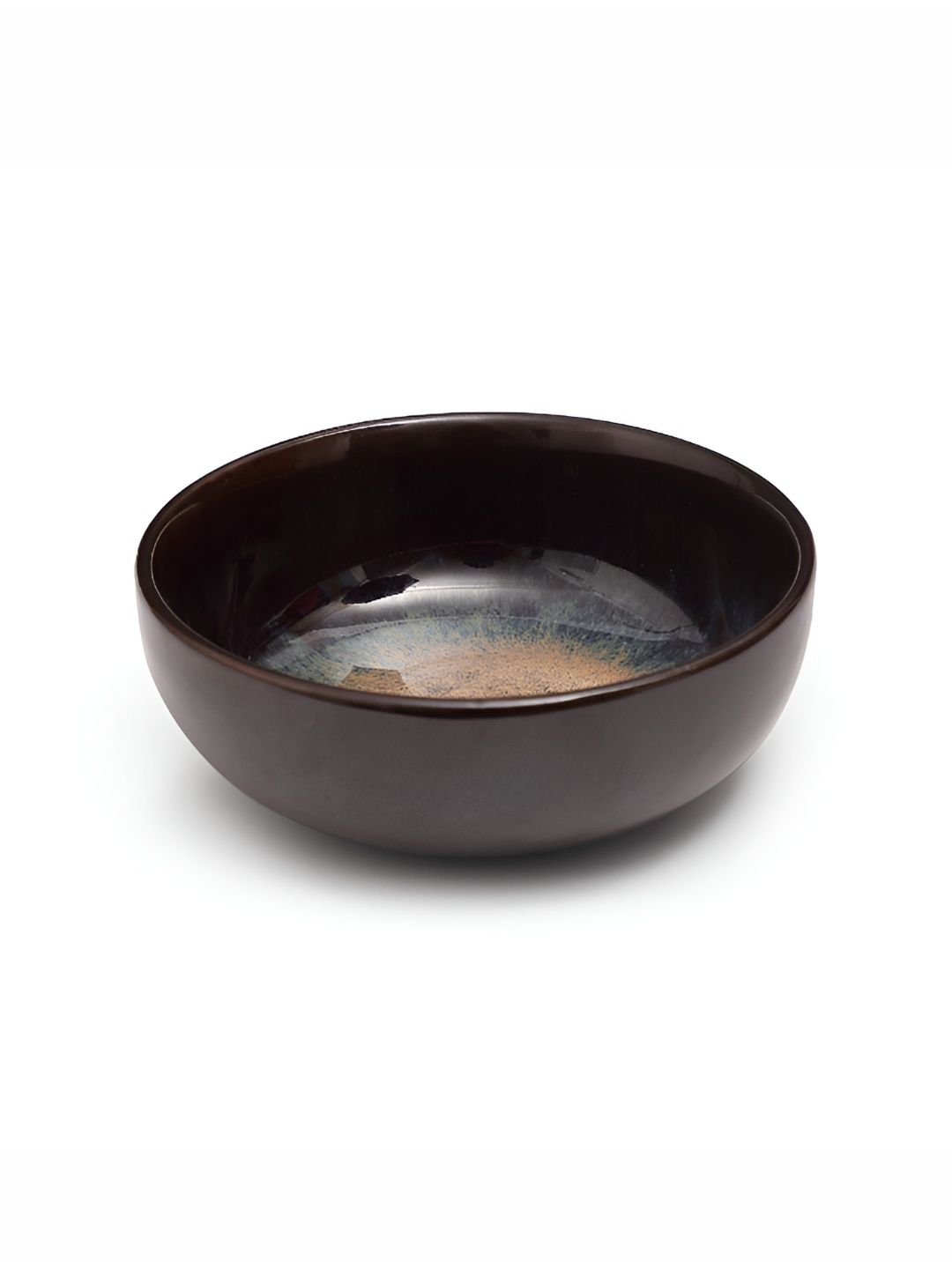 

AMALAFIEE CERAMICS Brown & Beige Ceramic Microwave Safe Serving Bowl