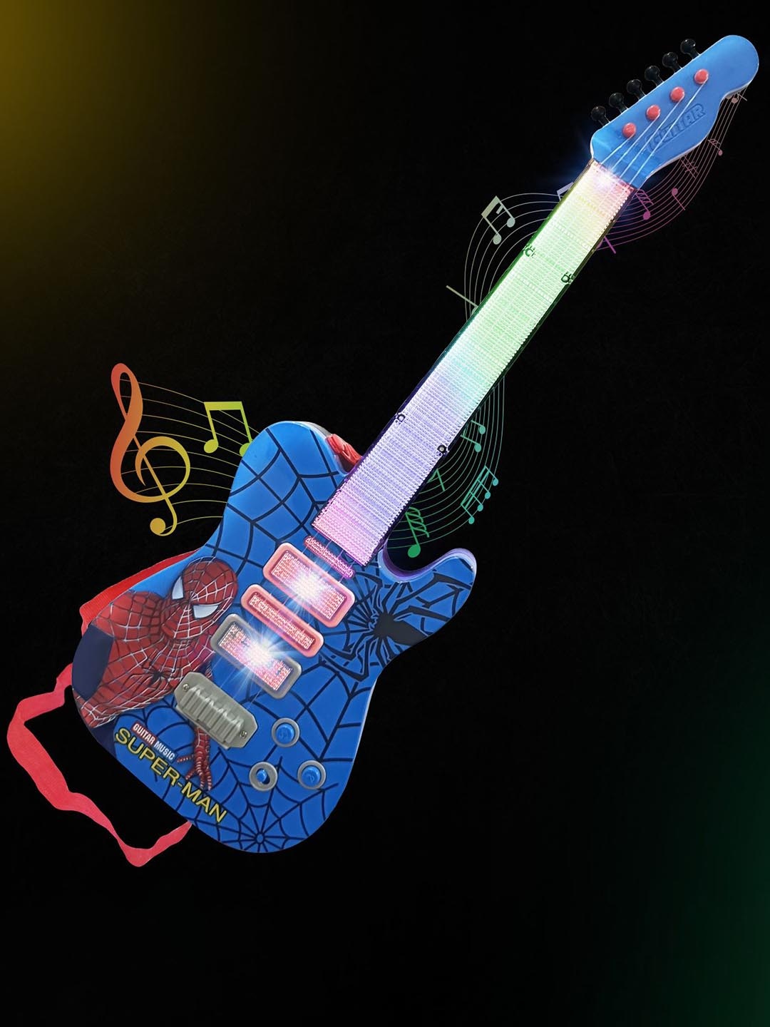 

PLANET of Toys Musical Toys ON/OFF Guitar & Light Music, Blue