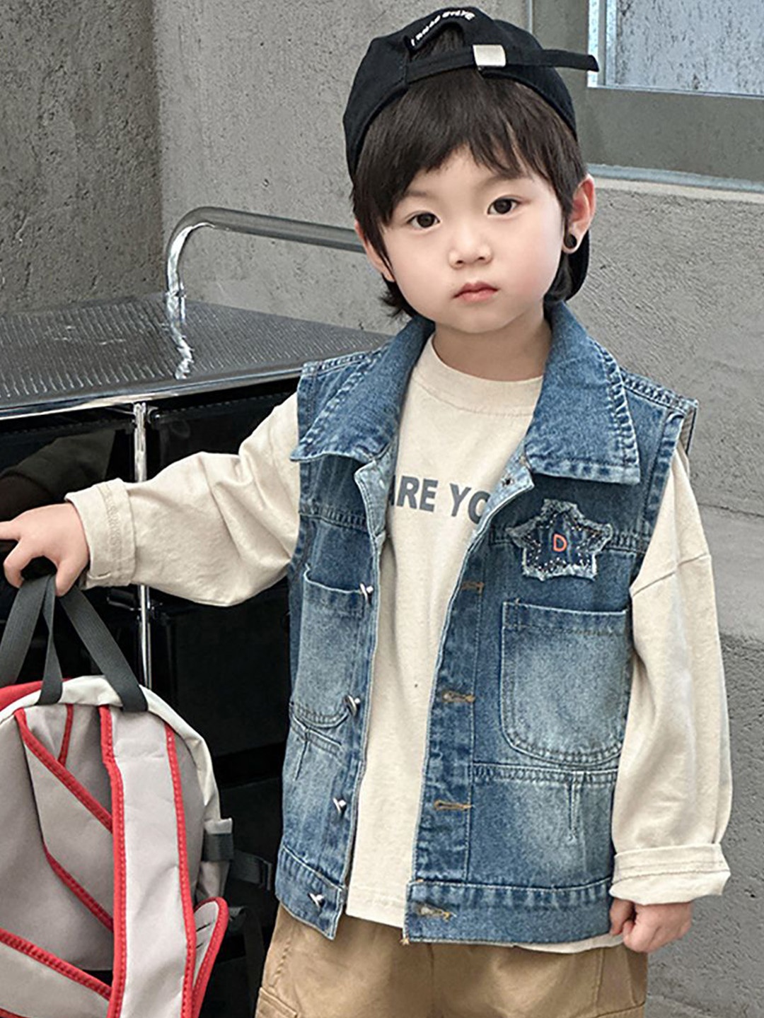 

StyleCast x Revolte Boys Solid Outdoor Open Front Jacket, Blue