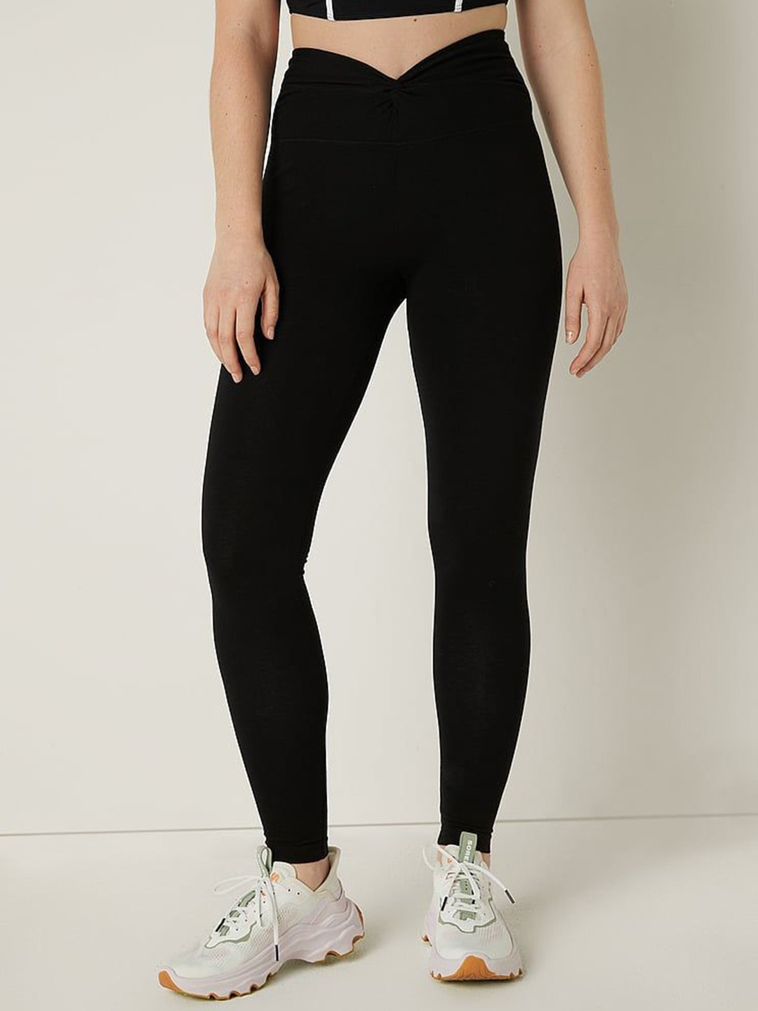 

Victoria's Secret PINK Twist Waist Leggings, Black