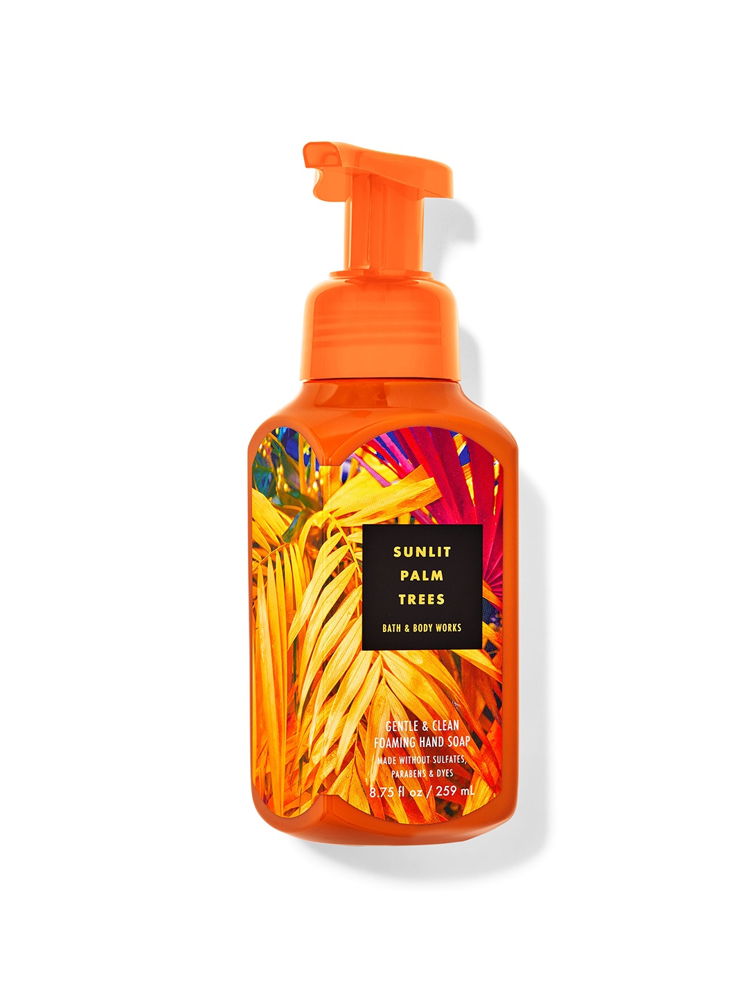 

Bath & Body Works Sunlit Palm Trees Gentle & Clean Foaming Hand Soap - 259 ml, Orange