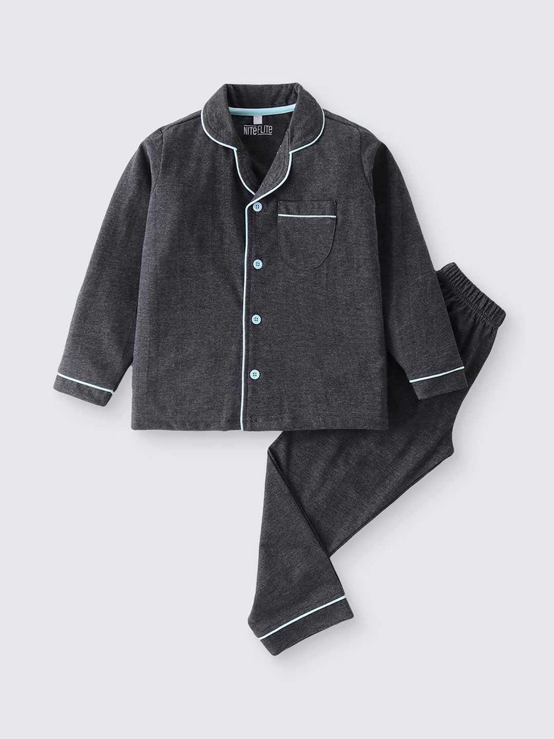 

Nite Flite Unisex Kids Night suit, Grey