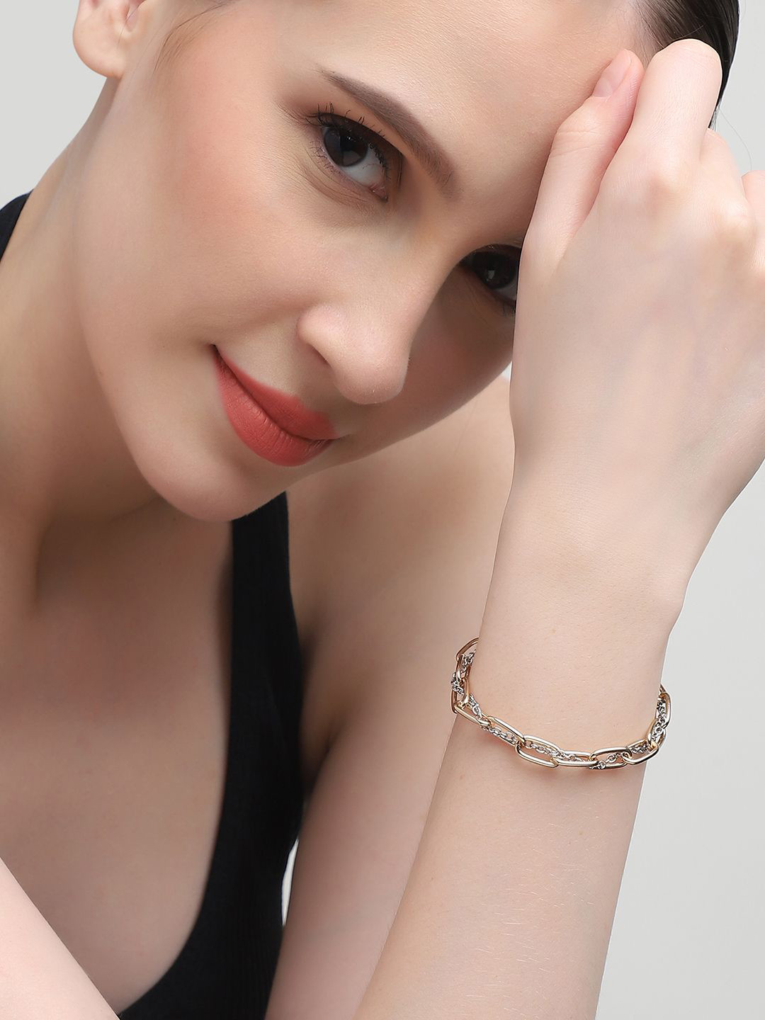 

ELLE Gold-Plated InterLinked Link Bracelet